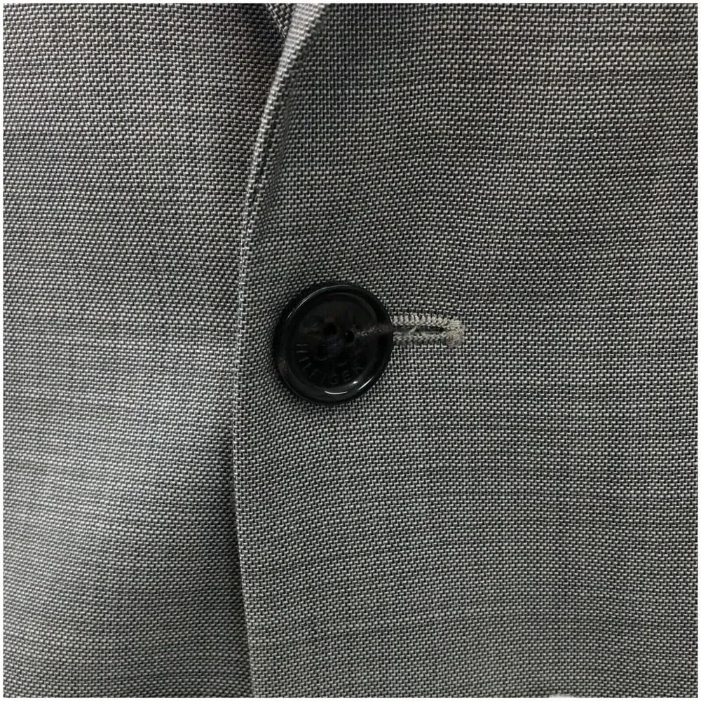 TOMMY HILFIGER Mens Blazer Sport Coat Casual 2 Button Jacket Size‎ 42L Wool Suit